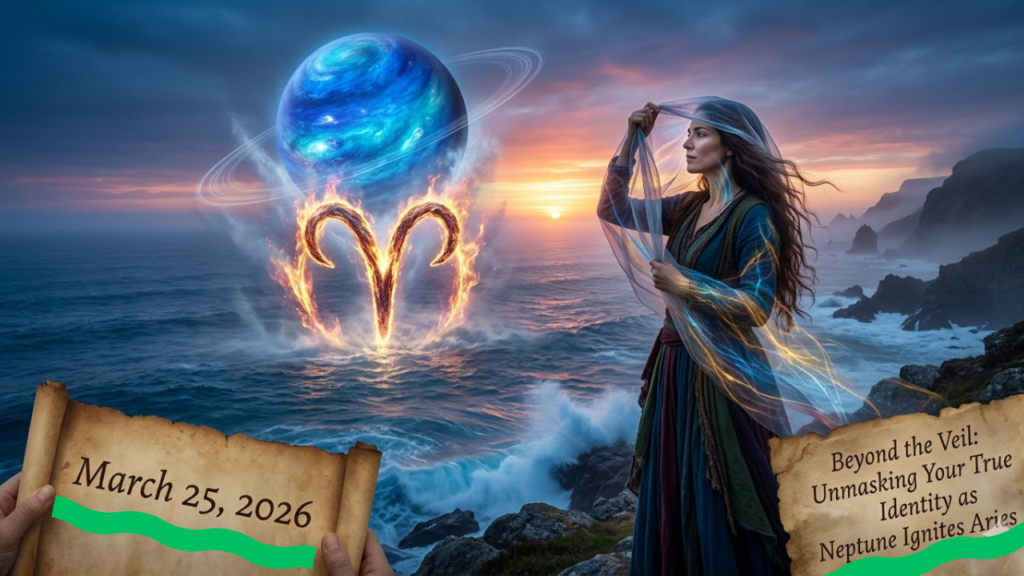 Beyond the Veil: Unmasking Your True Identity as Neptune Ignites Aries (March 25, 2026)