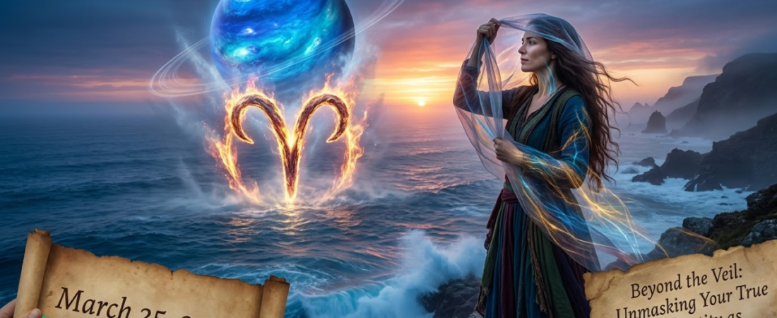 Beyond the Veil: Unmasking Your True Identity as Neptune Ignites Aries (March 25, 2026)
