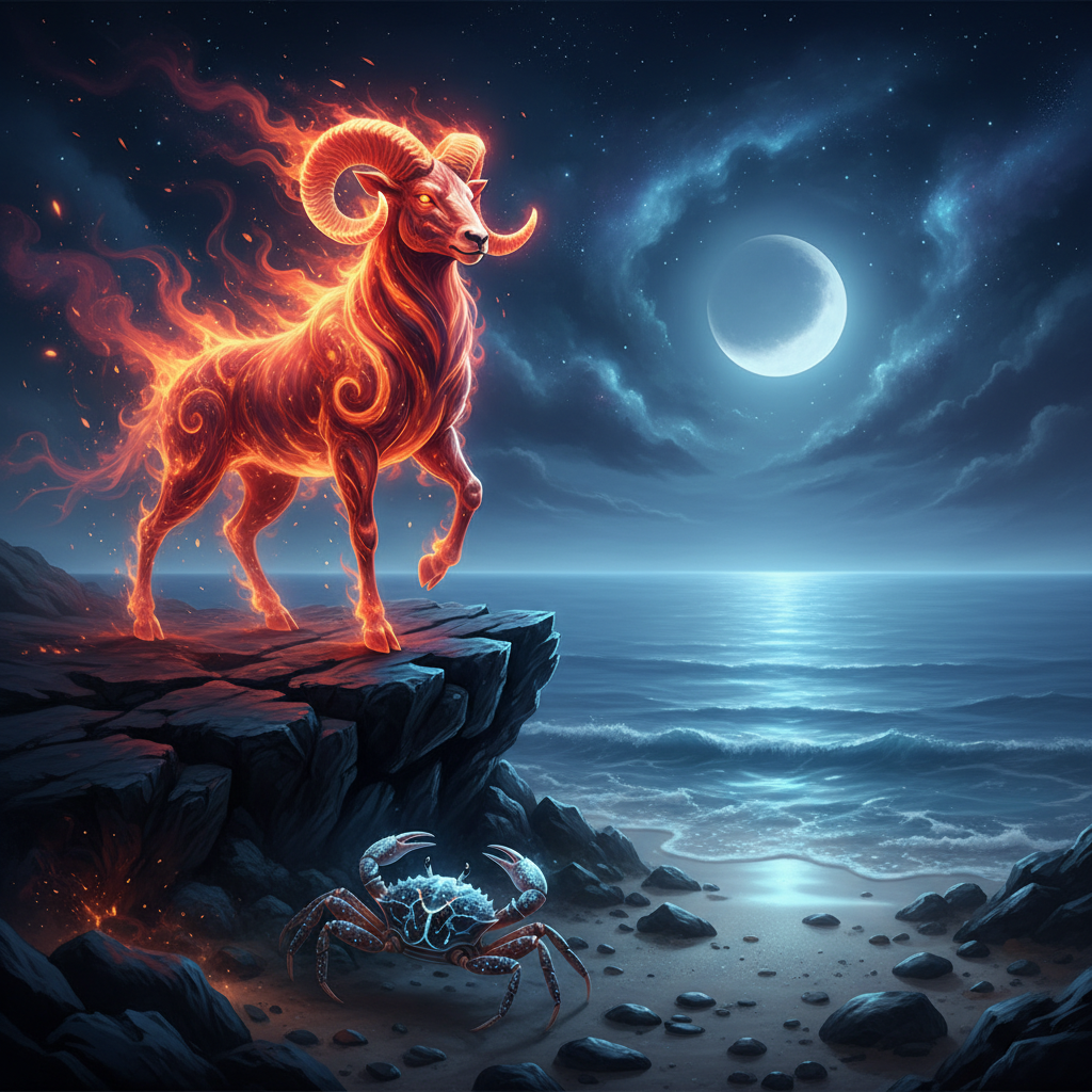 Aries Sun & Cancer First Quarter Moon: Balancing Bold Action with Emotional Nurturing in March 2026